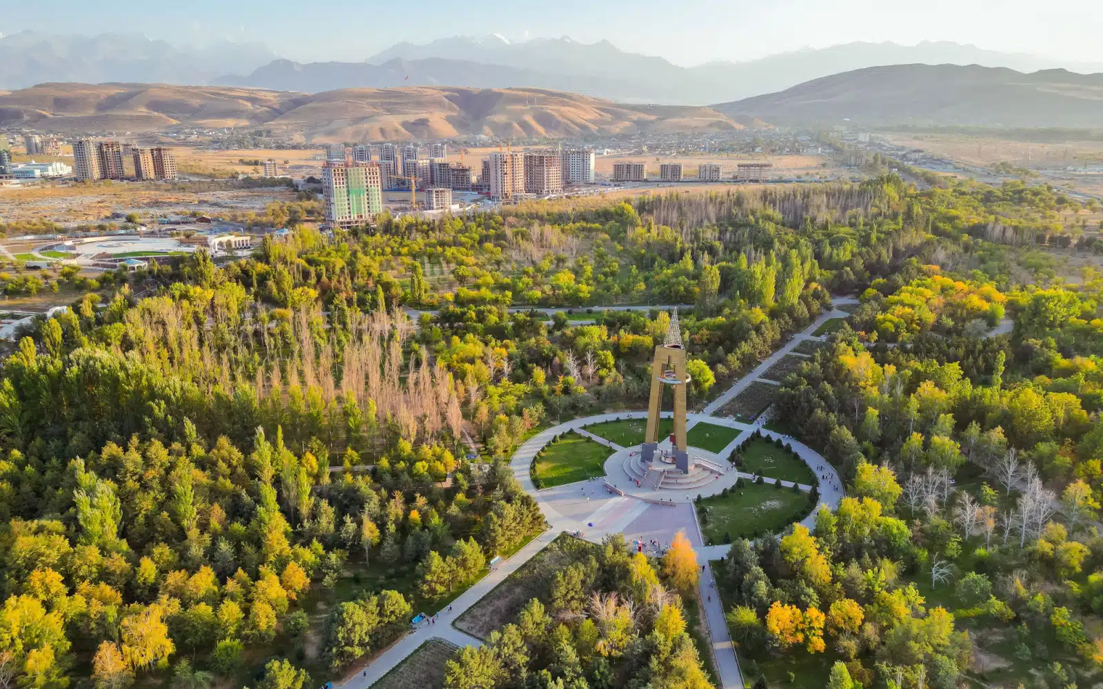 parc Victory dans la ville de Bishkek au Kirghizistan